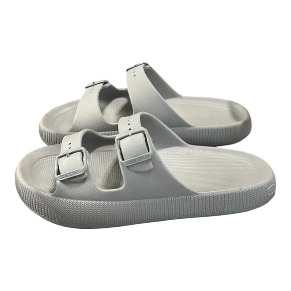 Bebe Marbella Gray Slip On Sandals Size 9 - Picture 3 of 7